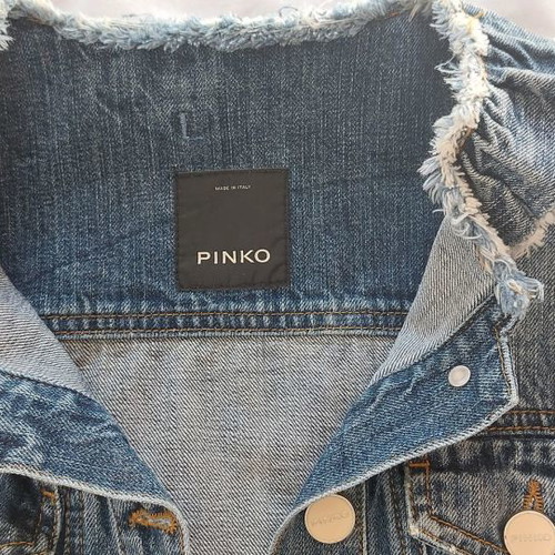 Pinko women's denim jacket used, size M
