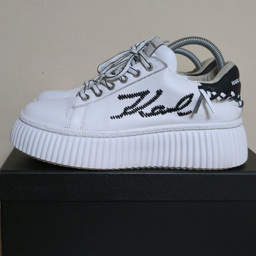 Karl Lagerfeld women's lightweight sneakers like new, black and white