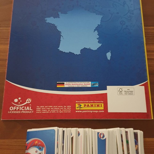Panini Euro2016 album like new with 200 single stickers