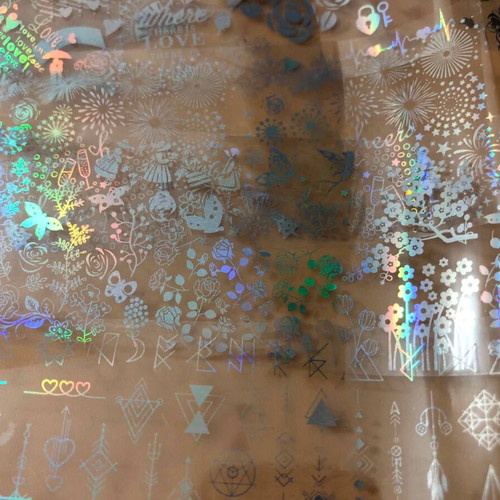 Aurora Glass holographic nail stickers pack of 5 new