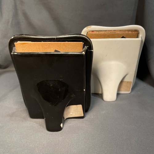Photo frames used, pack of 2, porcelain, one white one black