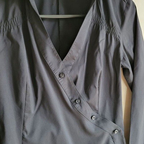Zara black wrap shirt like new, size M