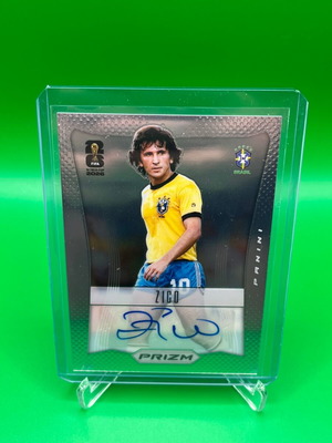 Κάρτα Zico 2026 FIFA World Cup Panini Prizm SP Throwback Auto Brazil Legend καινούργια