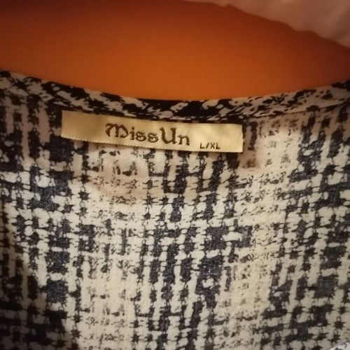 Ethnic shirt size L like new, white and blue