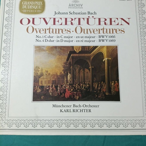 Johann Sebastian Bach Ouvertures vinyl record like new, classical