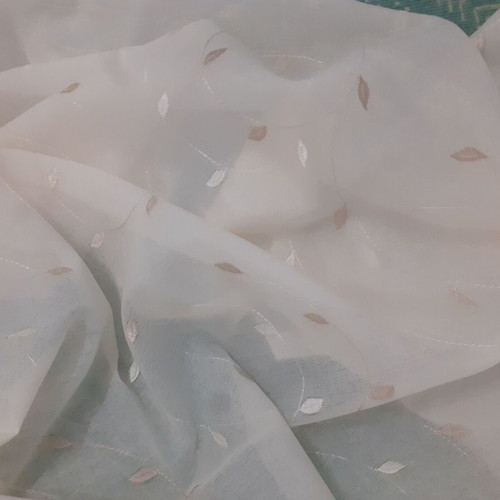 Curtain ready sewn, new, transparent ecru 1.70×2.80 m