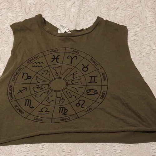 Crop top olive one size