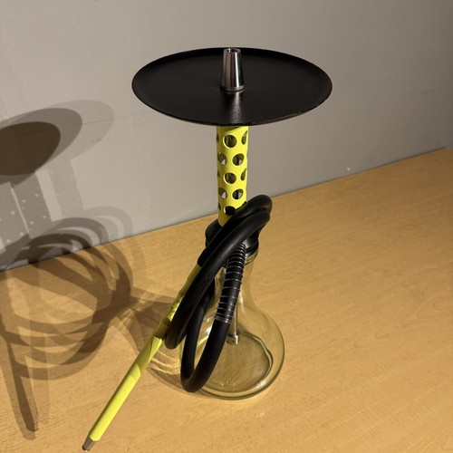 Bodo M-1 hookah used, lime green stainless steel