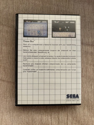 TransBot SEGA Master System game complete