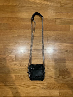 Τσάντα Alexander Wang Brenda camera μεταχειρισμένη, μαύρη δερμάτινη
