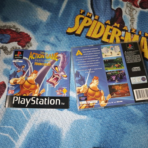 Hercules PlayStation (PS1) used, manual excellent, disc in fair condition