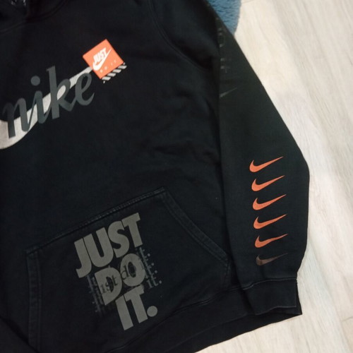 Nike men's hoodie medium with card print on hood