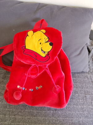 Disney Winnie the Pooh κόκκινο λούτρινο παιδικό σακίδιο πλάτης