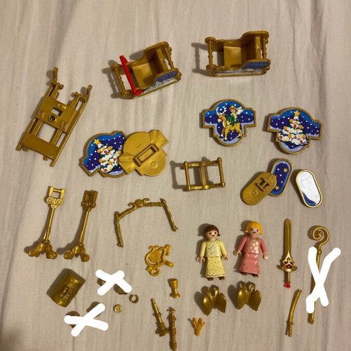 Playmobil used gold pieces with angels and church set