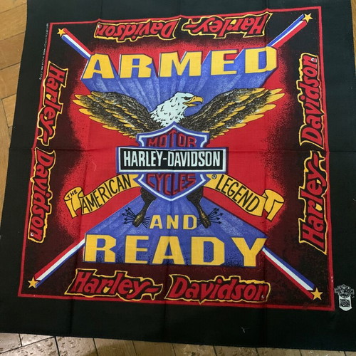 Harley Davidson bandana like new, 80s, 57x55 cm