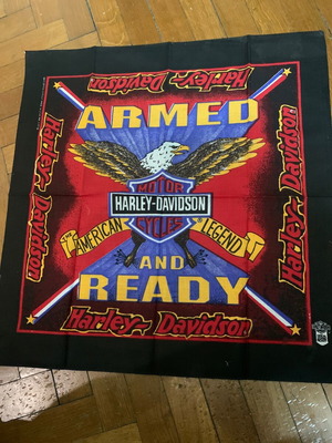 Harley Davidson bandana like new, 80s, 57x55 cm