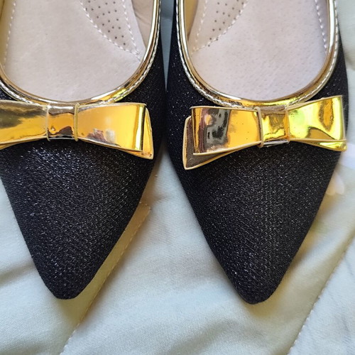 Seastar ballerinas size 40 new, black with gold details