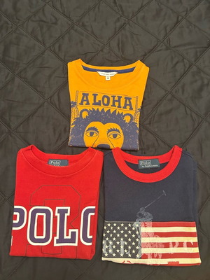 Children's summer T-shirts Polo Ralph Lauren and Marc Jacobs like new, ages 2-3