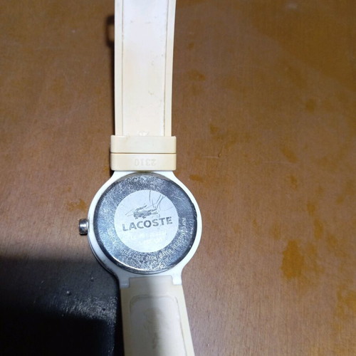 Lacoste unisex watch waterproof like new, white