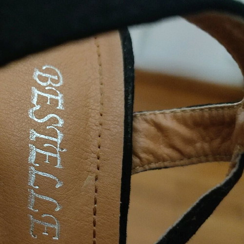 Bestelle Black Suede Sandals Size 39 Like New