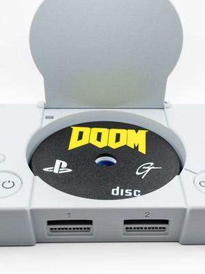 PS1 Coaster Set with 6 Retro Game Disc coasters made to order