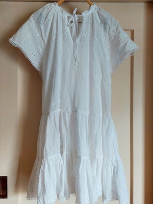 Mango white cotton dress like new, size S