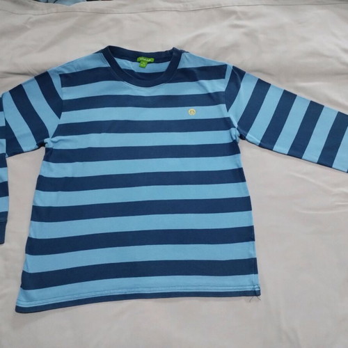 Cotton shirt used, size 12, blue and turquoise