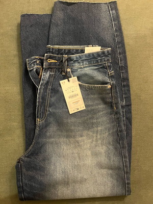 Zara Barrel Jean High Rise No40 New Blue