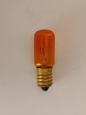 Orange small light bulb E14 new