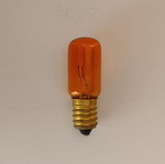 Orange small light bulb E14 new