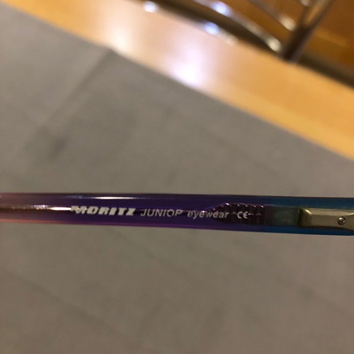 Moritz children's eyeglasses used, plastic, purple color