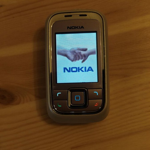 Nokia 6111 mobile phone, pink