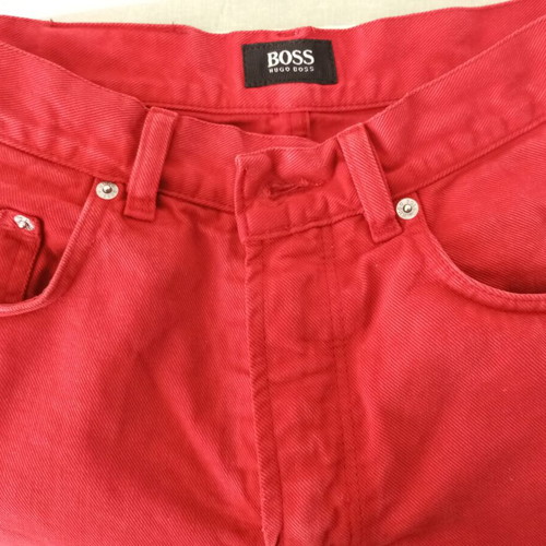 BOSS men's jean pants used, red, size W31 L32