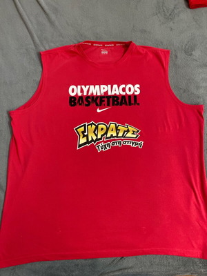 Olympiakos Basketball Nike 4XL μπλούζα σαν καινούργια, κόκκινη