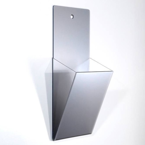 Wall vase for flowers made of plexiglas in various colors