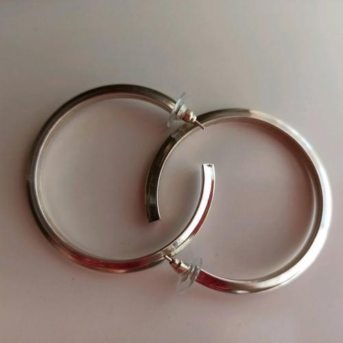 Silver Hoop Earrings 925 Like New