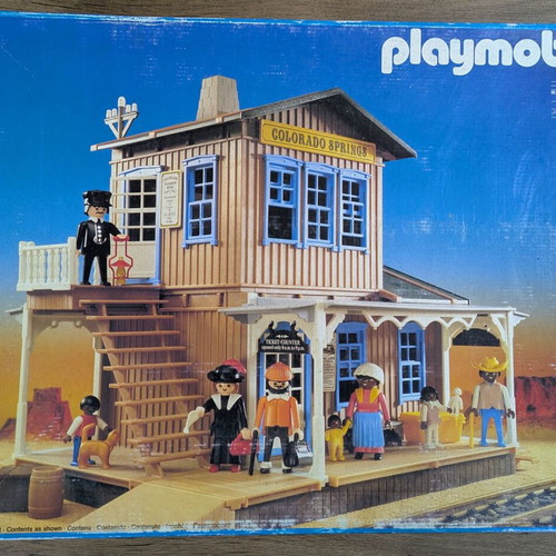 Playmobil Western 3770 ЖП гара Colorado Springs употребяван