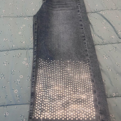 Jeans with rhinestones like new, size L / 40 / 12
