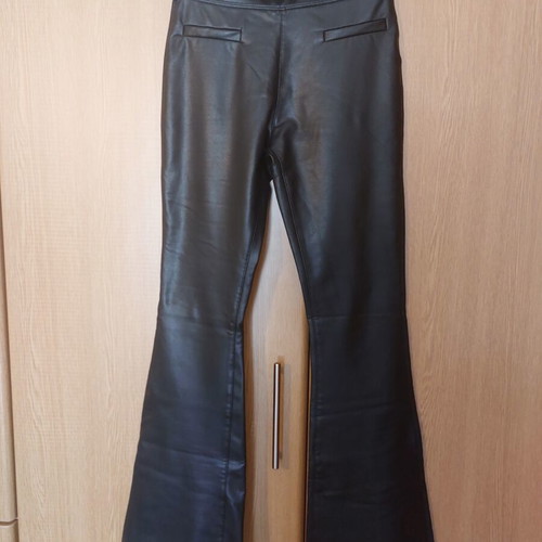 Zara girls' leather pants size 10, black