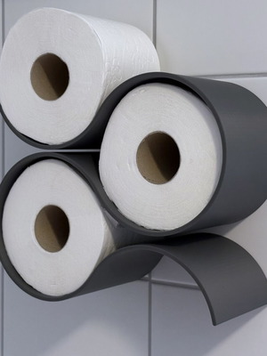 Toilet Paper Holder for 3 Rolls like new