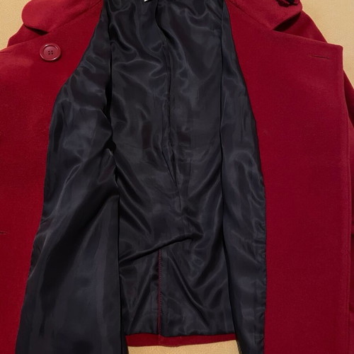 Cortefiel Red Wool Blend Short Jacket like new