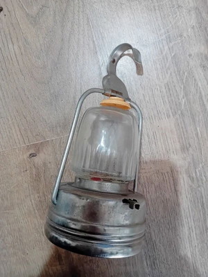 Vintage lantern like new with hard glass and switch