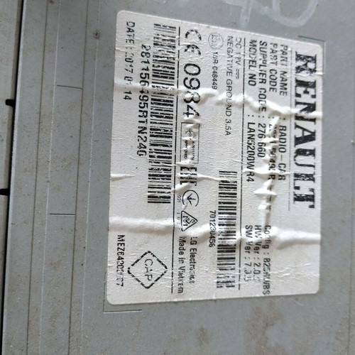 Navigation radio module for Renault Captur Trafic 3 used 281156495R 0849