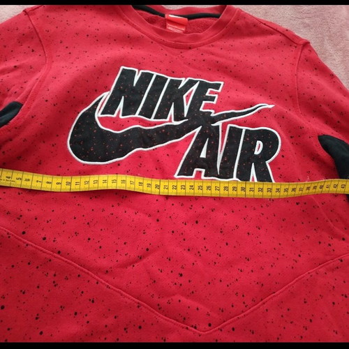 Nike men's long-sleeve shirt used, size Small, black-red