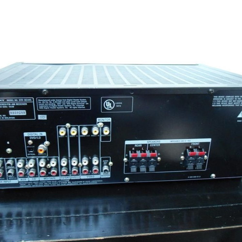 Sony STR-DE445 multichannel receiver used with remote control