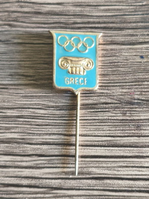 Olympic Committee Pin used, authentic 1970s