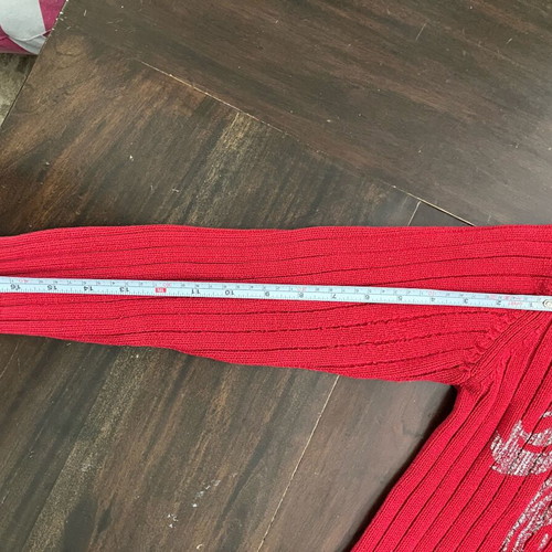 Wool sweater with turtleneck 9-10 years red like new