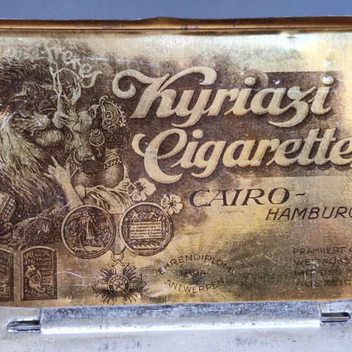 Kyriazi Frères Cigarette Box used, collectible vintage design