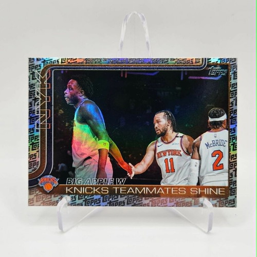 Topps Flagship Basketball Knicks Teammates Shine Fanatics Exclusive Logo card like new