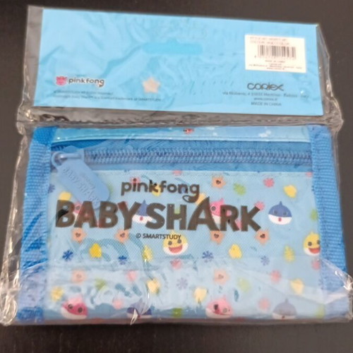 Baby Shark Wallet new, blue, sealed packaging
